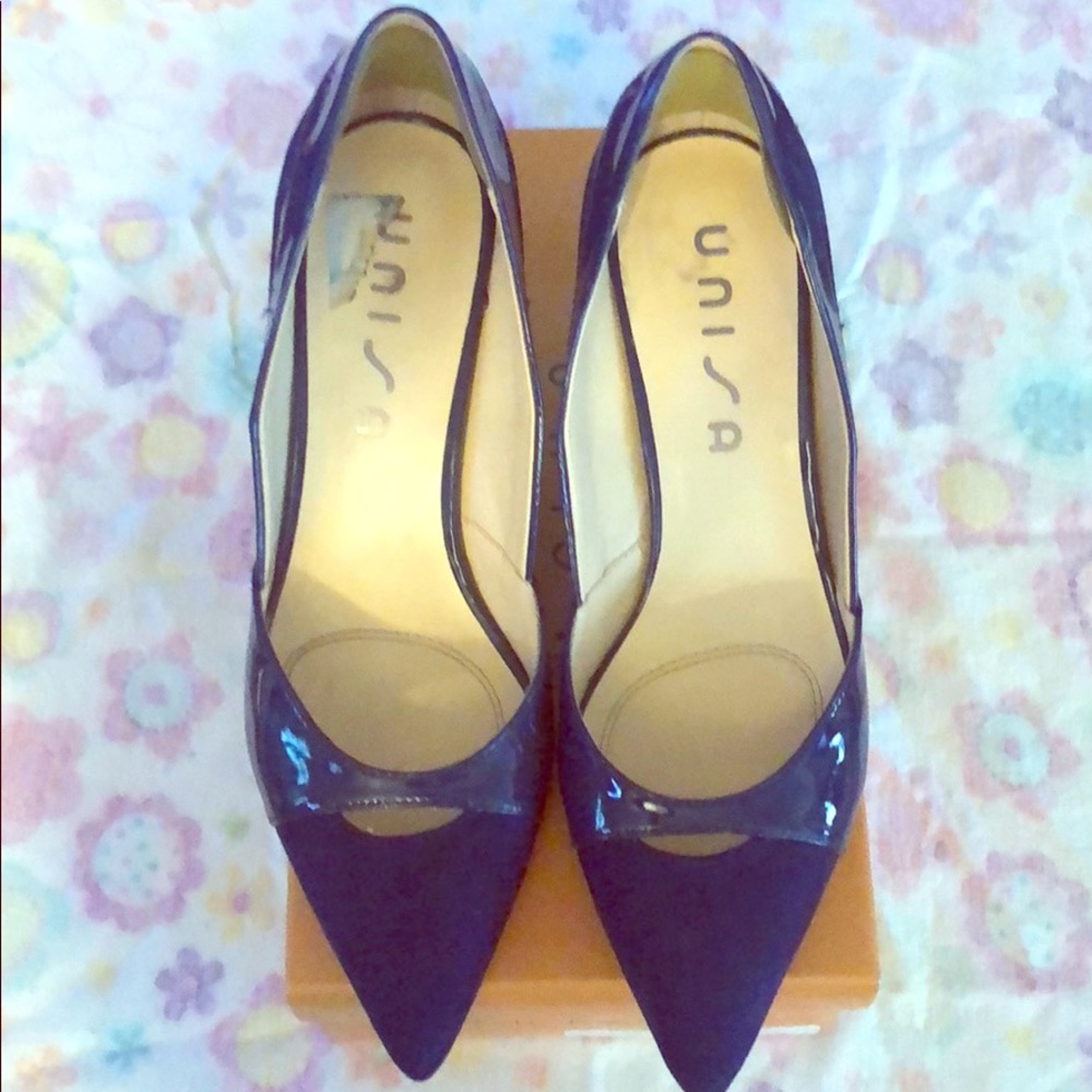 High Heel Dark Blue Shoe